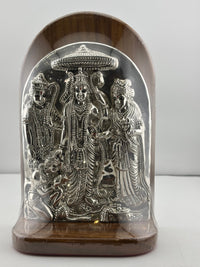 Load image into Gallery viewer, 999 Pure Silver Ram Family Idol 111gm – Divine Family Murti for Pooja &amp; Prosperity
