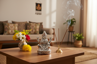 Load image into Gallery viewer, Silver Goddess Lakshmi Idol 22gm – Divine Laxmi Murti for Home Mandir &amp; Gifting
