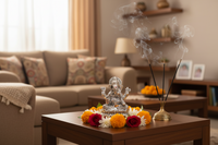 Load image into Gallery viewer, 999 Pure Silver Ganesha Idol Design 2 24gm – Divine Ganpati Murti for Home Mandir &amp; Gifting
