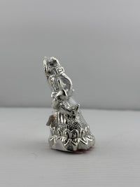 Load image into Gallery viewer, 999 Pure Silver Ganesha Idol Design 2 24gm – Divine Ganpati Murti for Home Mandir &amp; Gifting
