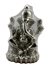 Load image into Gallery viewer, 999 Pure Silver Ganesha Idol Design 3 20gm – Divine Ganpati Murti for Home Mandir &amp; Gifting
