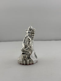Load image into Gallery viewer, 999 Pure Silver Ganesha Idol Design 3 20gm – Divine Ganpati Murti for Home Mandir &amp; Gifting
