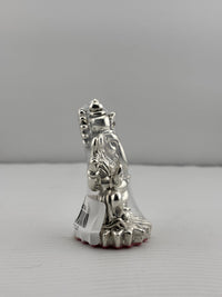 Load image into Gallery viewer, 999 Pure Silver Ganesha Idol Design 3 20gm – Divine Ganpati Murti for Home Mandir &amp; Gifting
