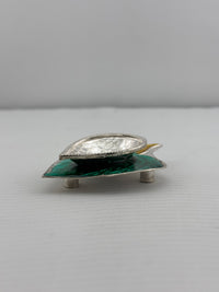 Load image into Gallery viewer, Silver Leaf-Shaped Diya 15gm – Traditional Pooja Lamp for Temple &amp; Festivals
