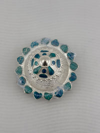 Load image into Gallery viewer, Silver Sindoor Case 33gm – Decorative Kumkum Box for Pooja &amp; Gifting
