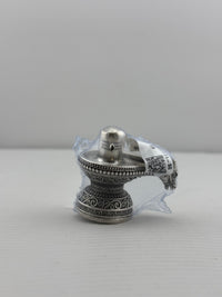 Load image into Gallery viewer, Silver Shiv Ling Design 1 37gm – Sacred Shivling for Pooja &amp; Home Mandir silver idol

