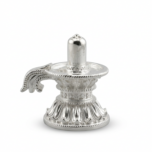 Sterling Silver ShivLing Idol 40gm – Sacred Shivling for Pooja & Home Mandir
