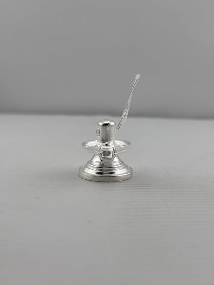 Silver Shiv Ling Design 3 25gm – Sacred Shivling for Pooja & Home Mandir silver idol