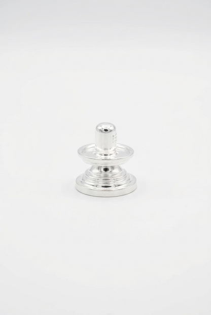 Silver Shiv Ling Design 3 25gm – Sacred Shivling for Pooja & Home Mandir silver idol