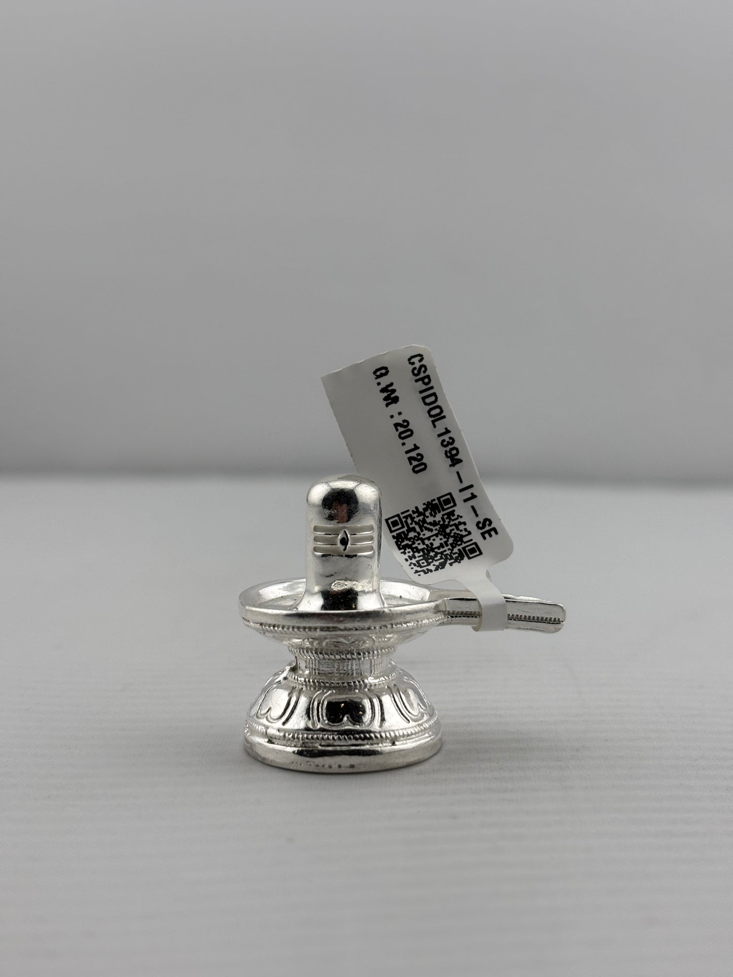 Silver Shiv Ling Design 4 20gm – Sacred Shivling for Pooja & Home Mandir silver idol