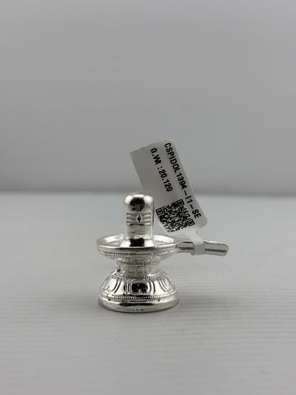 Silver Shiv Ling Design 4 20gm – Sacred Shivling for Pooja & Home Mandir silver idol