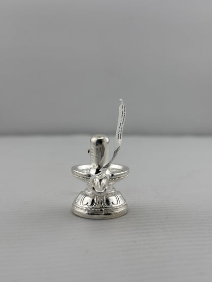 Silver Shiv Ling Design 4 20gm – Sacred Shivling for Pooja & Home Mandir silver idol