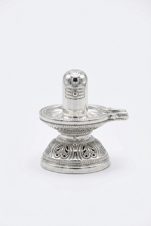Sterling Silver ShivLing Idol 20gm – Sacred Shivling for Pooja & Home Mandir