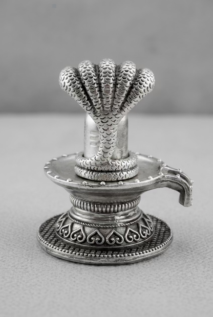 Silver Shiv Ling 180gm – Sacred Shivling for Pooja & Home Mandir silver idol