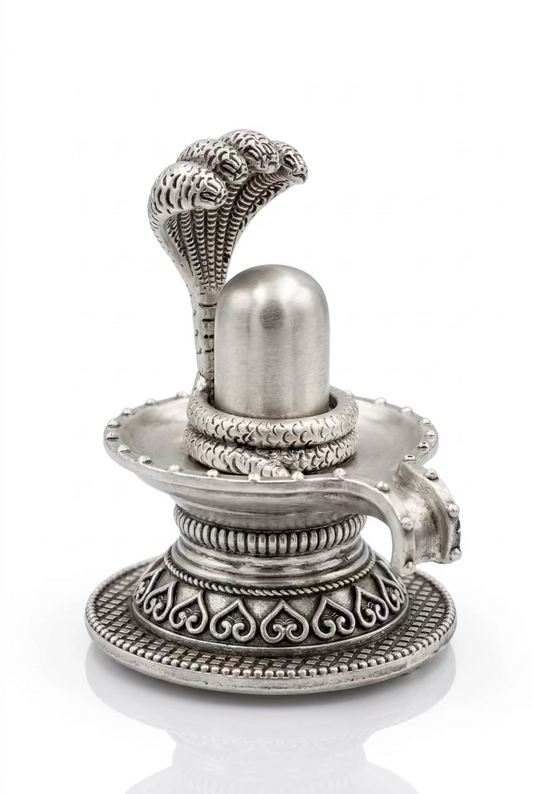 Silver Shiv Ling 180gm – Sacred Shivling for Pooja & Home Mandir silver idol