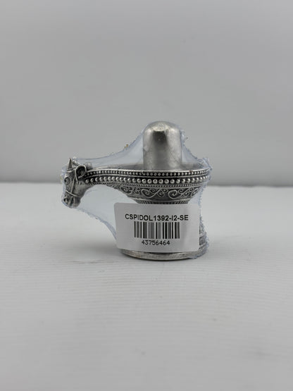 Silver Shiv Ling Design 2 100gm – Sacred Shivling for Pooja & Home Mandir silver idol