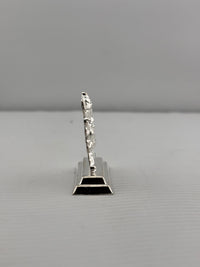 Load image into Gallery viewer, Sterling Silver Shiva Family Idol (30g) – 2D Shiv Parivar Murti for Home Mandir &amp; Housewarming Gift
