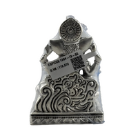 Load image into Gallery viewer, Silver Lord Ganesh Idol heavy – Spiritual Ganesh Murti for Temple Decor &amp; Festivals
