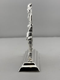 Load image into Gallery viewer, Silver Sai Baba Idol gm – Spiritual Sai Baba Murti for Temple Decor &amp; Festivals
