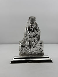 Load image into Gallery viewer, Silver Sai Baba Idol gm – Spiritual Sai Baba Murti for Temple Decor &amp; Festivals
