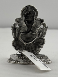 Load image into Gallery viewer, Silver Lord Ganesh Idol 26gm – Spiritual Ganesh Murti for Temple Decor &amp; Festivals
