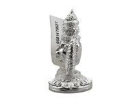 Load image into Gallery viewer, Silver Lord Narasimha Idol – Spiritual Narasimha Murti for Temple Decor &amp; Festivals
