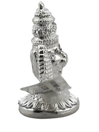 Load image into Gallery viewer, Silver Lord Narasimha Idol – Spiritual Narasimha Murti for Temple Decor &amp; Festivals
