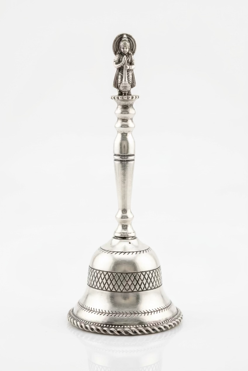 Large Silver Pooja Bell – 150g
