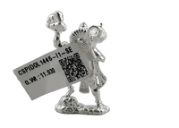 Load image into Gallery viewer, Silver Lord Hanuman Idol – Spiritual Hanuman Murti for Temple Decor &amp; Festivals
