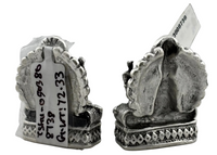 Load image into Gallery viewer, Silver Ganesh Lakshmi Idol 72gm – Spiritual Ganesh Lakshmi Murti for Temple Decor &amp; Festivals
