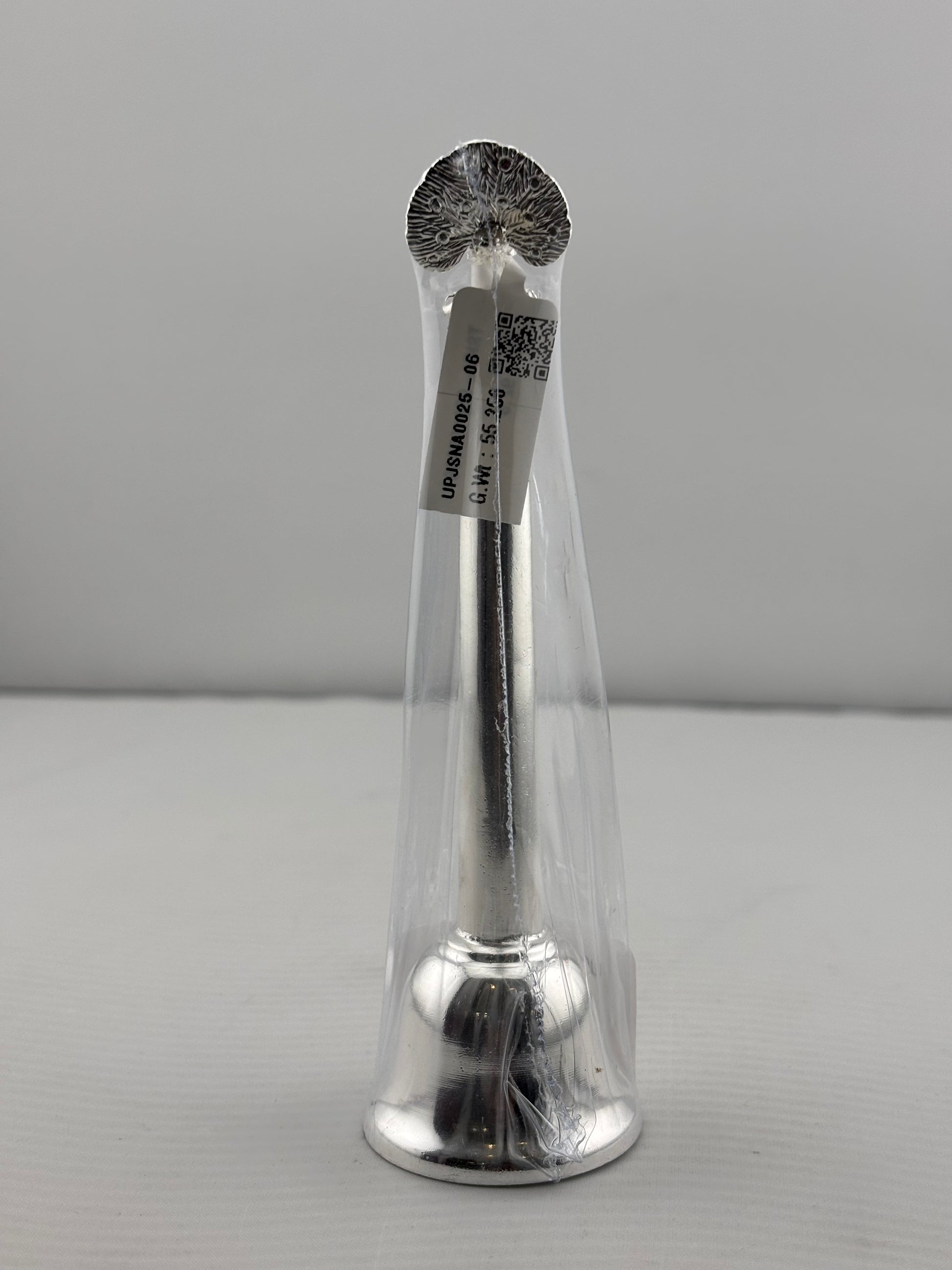 Silver Pooja Bell with Plain Detailing – 50g
