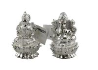 Load image into Gallery viewer, Silver Ganesh Lakshmi Idol 40gm each

