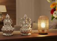 Load image into Gallery viewer, Silver Ganesh Lakshmi Idol 40gm each
