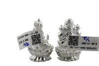 Load image into Gallery viewer, Silver Ganesh Lakshmi Idol 40gm each
