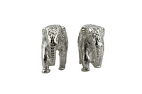 Load image into Gallery viewer, Silver Elephant Pair Figurine – 925 Sterling Silver Handcrafted Vastu Showpiece (40g)
