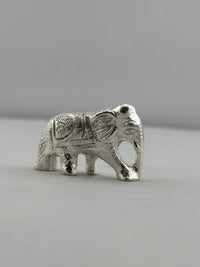 Load image into Gallery viewer, Silver Elephant Figurine – 925 Sterling Silver Handcrafted Idol for Pooja &amp; Gifting (40g)
