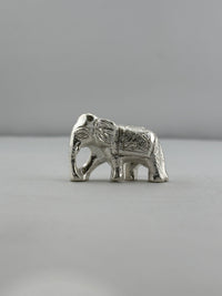 Load image into Gallery viewer, Silver Elephant Figurine – 925 Sterling Silver Handcrafted Idol for Pooja &amp; Gifting (40g)
