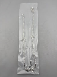 Load image into Gallery viewer, Leaf Charm Sleek Silver Anklet – 99.9% Pure Silver – Adjustable – 26.15 g
