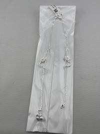 Load image into Gallery viewer, Floral Curve Chain Anklet – 925 Sterling Silver – Adjustable – 15g
