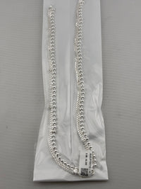 Load image into Gallery viewer, Beaded Double Chain Anklet – 925 Sterling Silver – Adjustable – 50g
