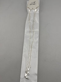 Load image into Gallery viewer, Diamond Cut Cuban Link Silver Anklet in 925 Sterling Silver (9 Inch) (25g)
