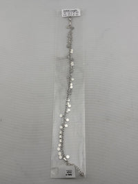 Load image into Gallery viewer, Dainty Disc Charm Anklet – 925 Sterling Silver – Adjustable Italian Design
