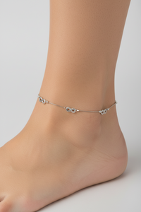 Load image into Gallery viewer, Infinity Charm Anklet – 925 Sterling Silver – Minimal Elegant Design – 4.5g
