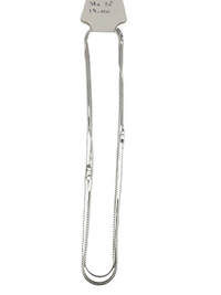 Load image into Gallery viewer, Micro Box Link Silver Chain 925 | Thin Structured Necklace (20 Inch)(6.3g)
