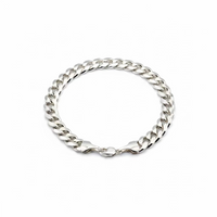 Load image into Gallery viewer, Silver Curb Link Bracelet 925 – Flat Chain | 16mm
