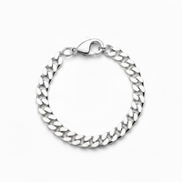 Load image into Gallery viewer, Silver Curb Link Bracelet 925 – Flat Chain | 12mm
