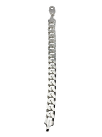 Load image into Gallery viewer, Silver Curb Link Bracelet 925 – Flat Chain | 12mm
