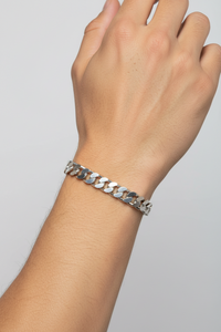Load image into Gallery viewer, Silver Curb Link Bracelet 925 – Flat Chain | 12mm
