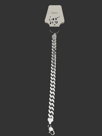 Load image into Gallery viewer, Silver Curb Link Bracelet 925 – Flat Chain

