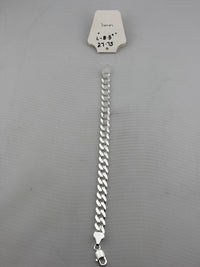 Load image into Gallery viewer, Silver Curb Link Bracelet 925 – Flat Chain
